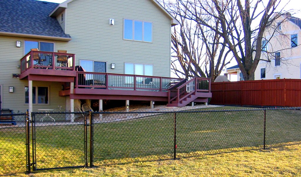 Black Vinyl Chain Link Fence Installation Twin Cities